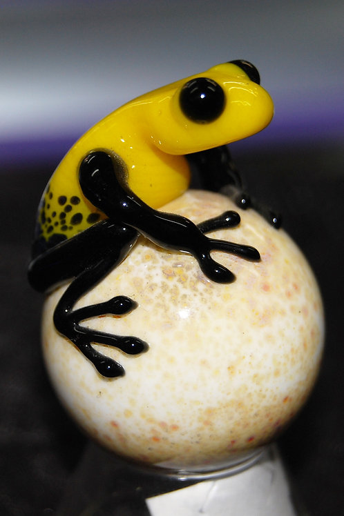 Glass Marble Frog